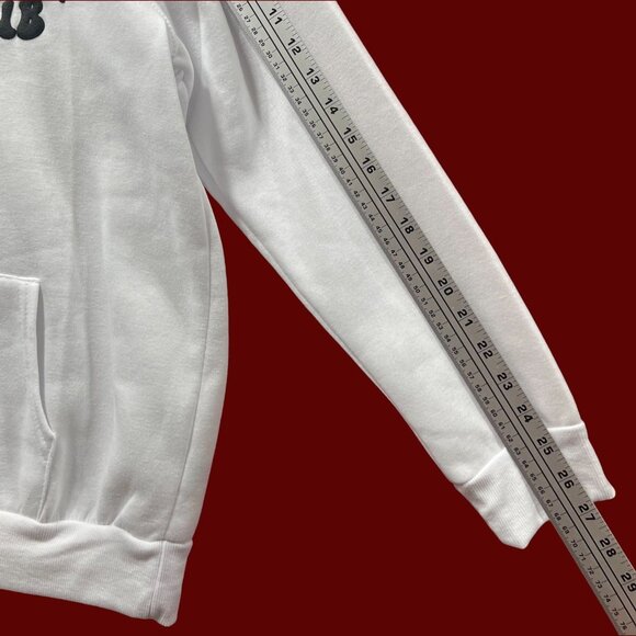 Rue 21 - Men's Long Sleeve Hooded Sweatshirt - White - Medium - Picture 6 of 14